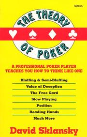 Cover of: The Theory of Poker