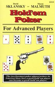 Hold em Poker for Advanced Players