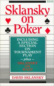 Cover of: Sklansky on poker: including a special section on tournament play, and Sklansky on razz