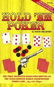Cover of: Hold'em poker by David Sklansky