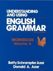 Cover of: Understanding and Using English Grammar Workbook | Betty Schrampfer Azar
