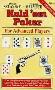 Cover of: Hold'Em Poker for Advanced Players (Advance Player)