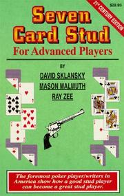 Cover of: Seven-Card Stud for Advanced Players (Advance Player)