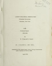 Cover of: Final technical report 1955-1956