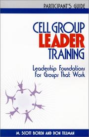 Cell group leader training by M. Scott Boren