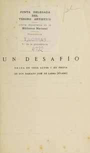 Cover of: Un desafío: drama en tres actos y en prosa