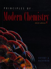 Cover of: Principles of Modern Chemistry. by David W. Oxtoby