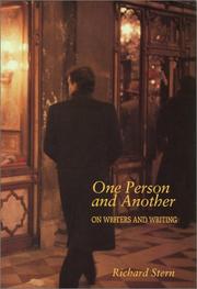 Cover of: One person and another: on writers and writing