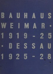 Cover of: Bauhaus, 1919-1928