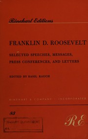 Cover of: Selected speeches, messages, press conferences, and letters.