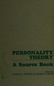Cover of: Personality theory: a source book