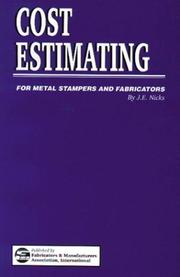 Cover of: Cost estimating for metal stampers and fabricators