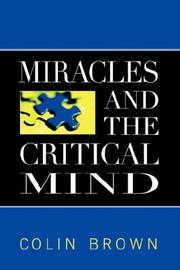 Cover of: Miracles and the Critical Mind