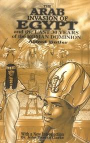 Cover of: The Arab Invasion of Egypt by Alfred J. Butler, John H. Clarke