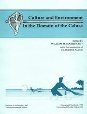 Cover of: Culture and environment in the domain of the Calusa