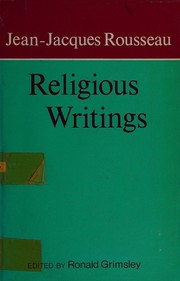 Cover of: Religious writings by Jean-Jacques Rousseau