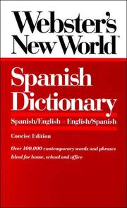 Cover of: Webster's New World Spanish Dictionary by Mike Gonzalez