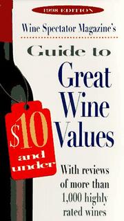 Cover of: Wine Spectator Magazine's Guide to Great Wine Values: $10 And Under