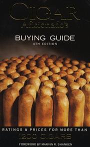 Cover of: Cigar Aficionado's: Buying Guide : Ratings & Prices for More Than 1200 Cigars