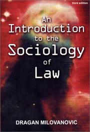 Cover of: An introduction to the sociology of law