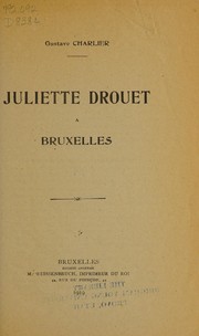 Cover of: Juliette Drouet a Bruxelles