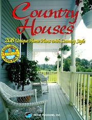 Cover of: Country houses: 208 unique home plans with country style.