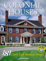 Cover of: Colonial houses.