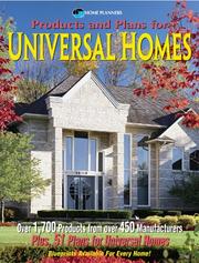 Cover of: Products and Plans for Universal Homes