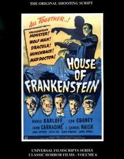 Cover of: MagicImage Filmbooks presents House of Frankenstein: the original 1944 shooting script