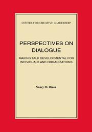 Cover of: Perspectives on dialogue by Nancy M. Dixon