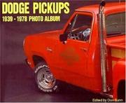 Cover of: Dodge Pickups 1939-1978 Photo Album