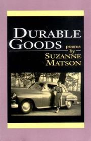 Cover of: Durable goods: poems