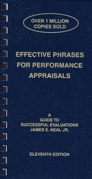 Cover of: Effective Phrases For Performance Appraisals by 