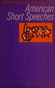 Cover of: American short speeches: an anthology