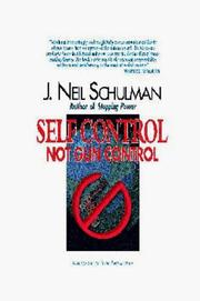 Cover of: Self control, not gun control