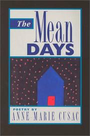 Cover of: Mean Days