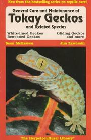 Cover of: General care and maintenance of Tokay geckos and related species