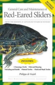 Cover of: Red-Eared Sliders: From the Experts at Advanced Vivarium Systems