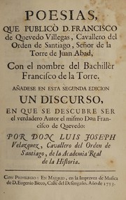 Cover of: Poesias by Francisco de la Torre