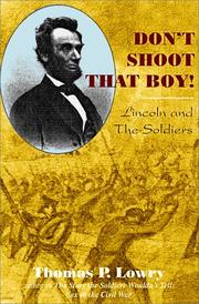 Cover of: Don't shoot that boy! by Lowry, Thomas P.