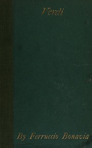 Cover of: Verdi by Ferruccio Bonavia