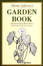 Cover of: Thomas Jefferson's Garden Book