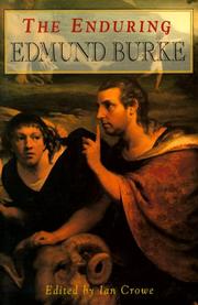 Cover of: The Enduring Edmund Burke: Bicentennial Essays