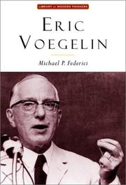 Cover of: Eric Voegelin: The Restoration of Order (Library of Modern Thinkers)