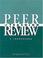 Cover of: Peer Review of Teaching