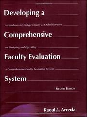 Cover of: Developing a comprehensive faculty evaluation system by Raoul A. Arreola