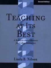 Teaching at its best by Linda Burzotta Nilson, Linda Nilson