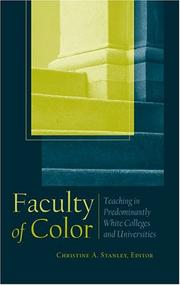 Cover of: Faculty of Color by Christine A. Stanley