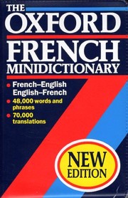 Cover of: Oxford French Minidictionary: French/English, English/French