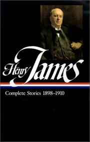Cover of: Complete stories, 1898-1910 by Henry James